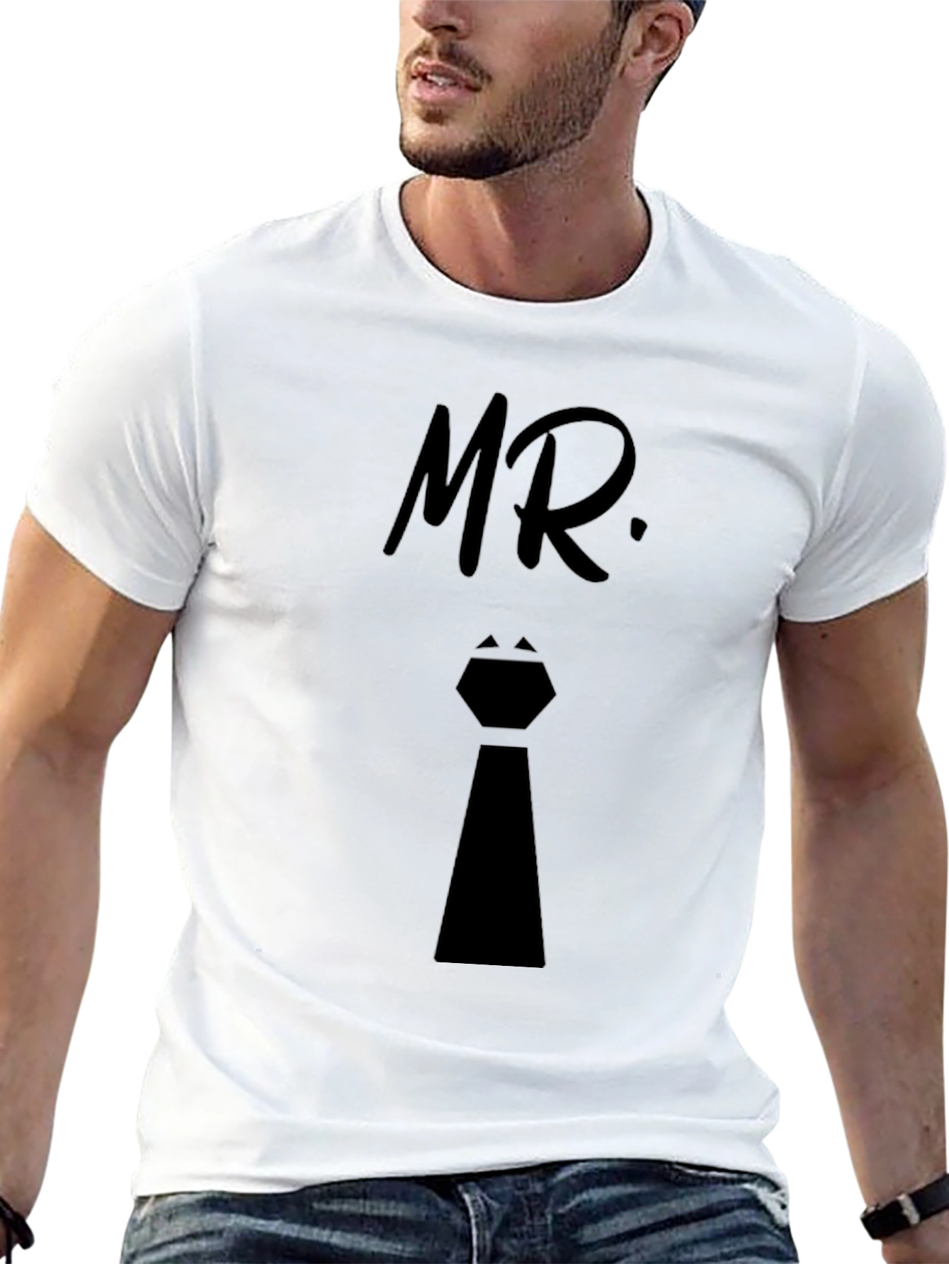 Mr. Tie Graphic Tee - Mens Black T-Shirt