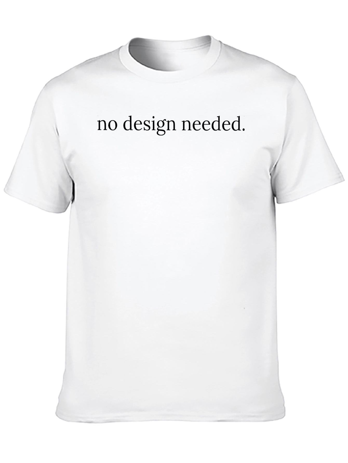 Minimalist Black T-Shirt - No Design Needed