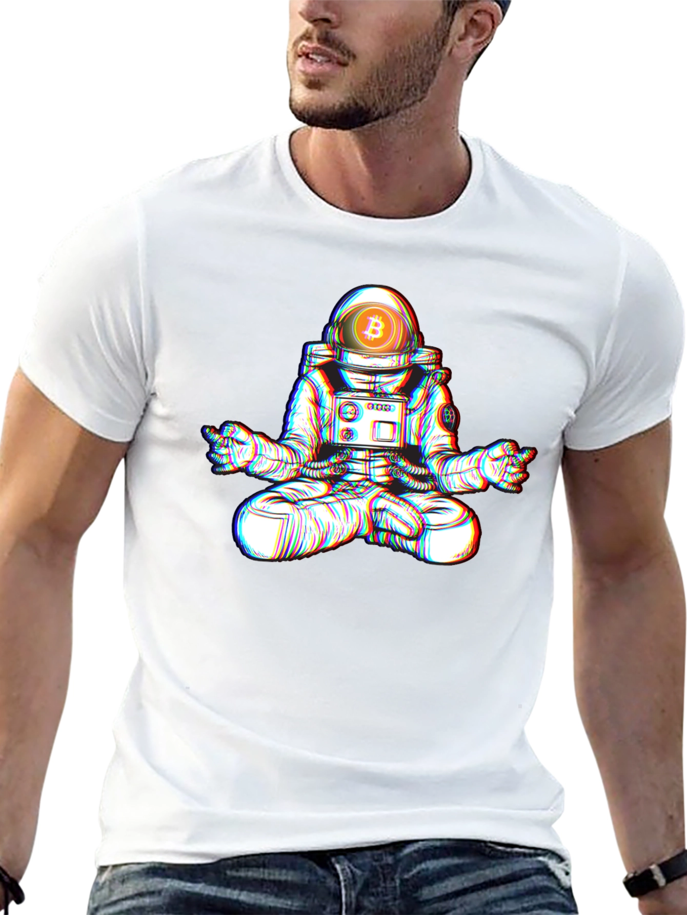 Bitcoin Astronaut Meditation T-Shirt
