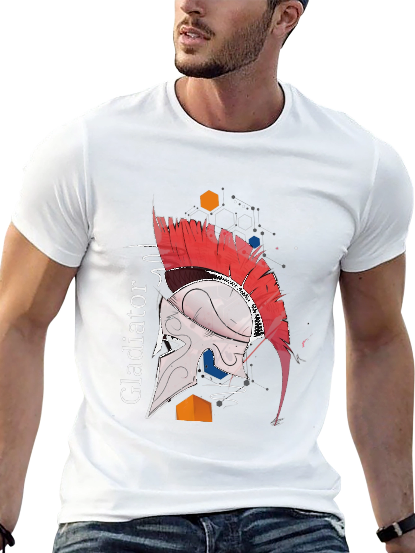 Gladiator Helmet Graphic T-Shirt
