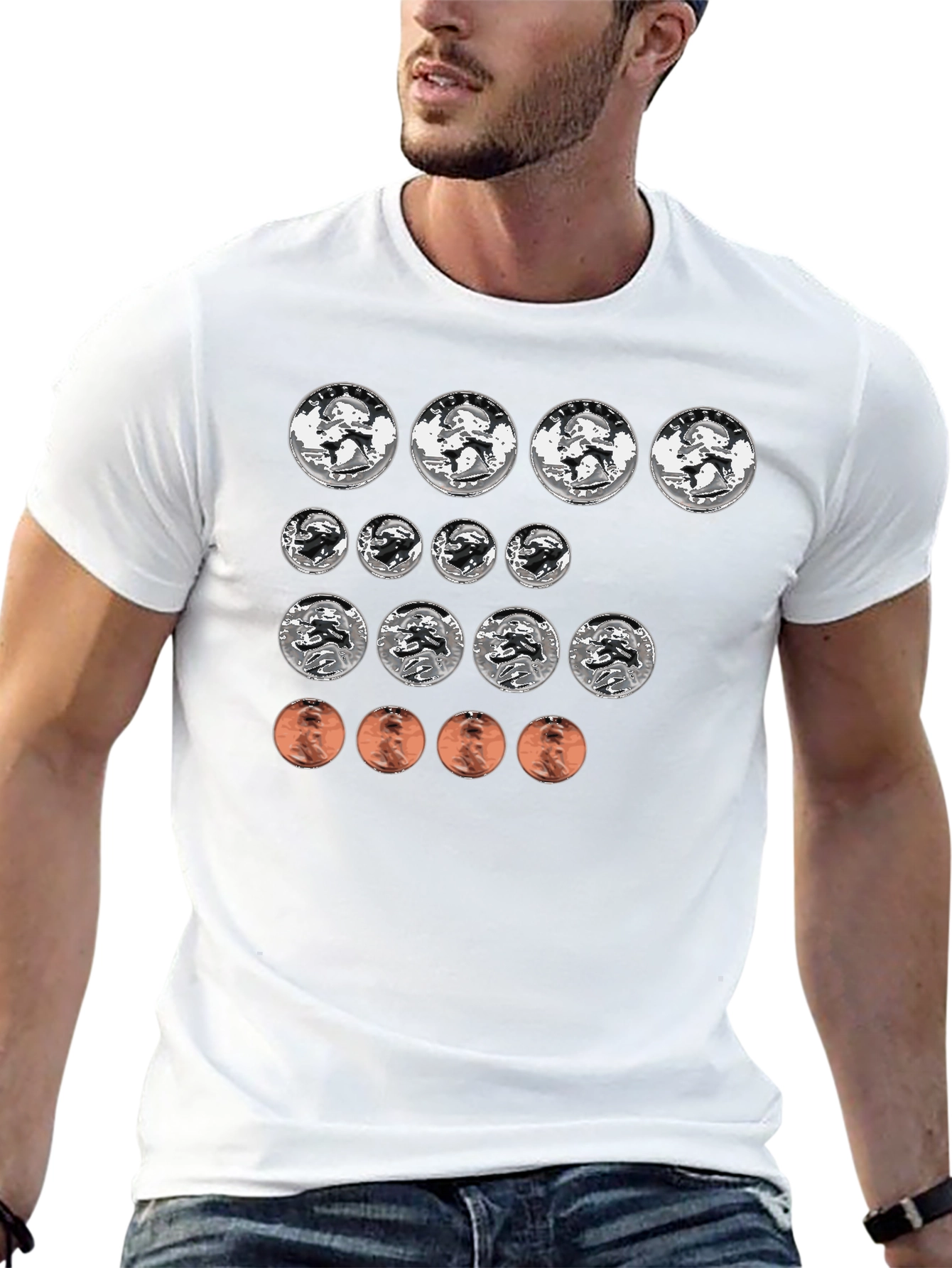 Coin Collector T-Shirt - Funny Money Design