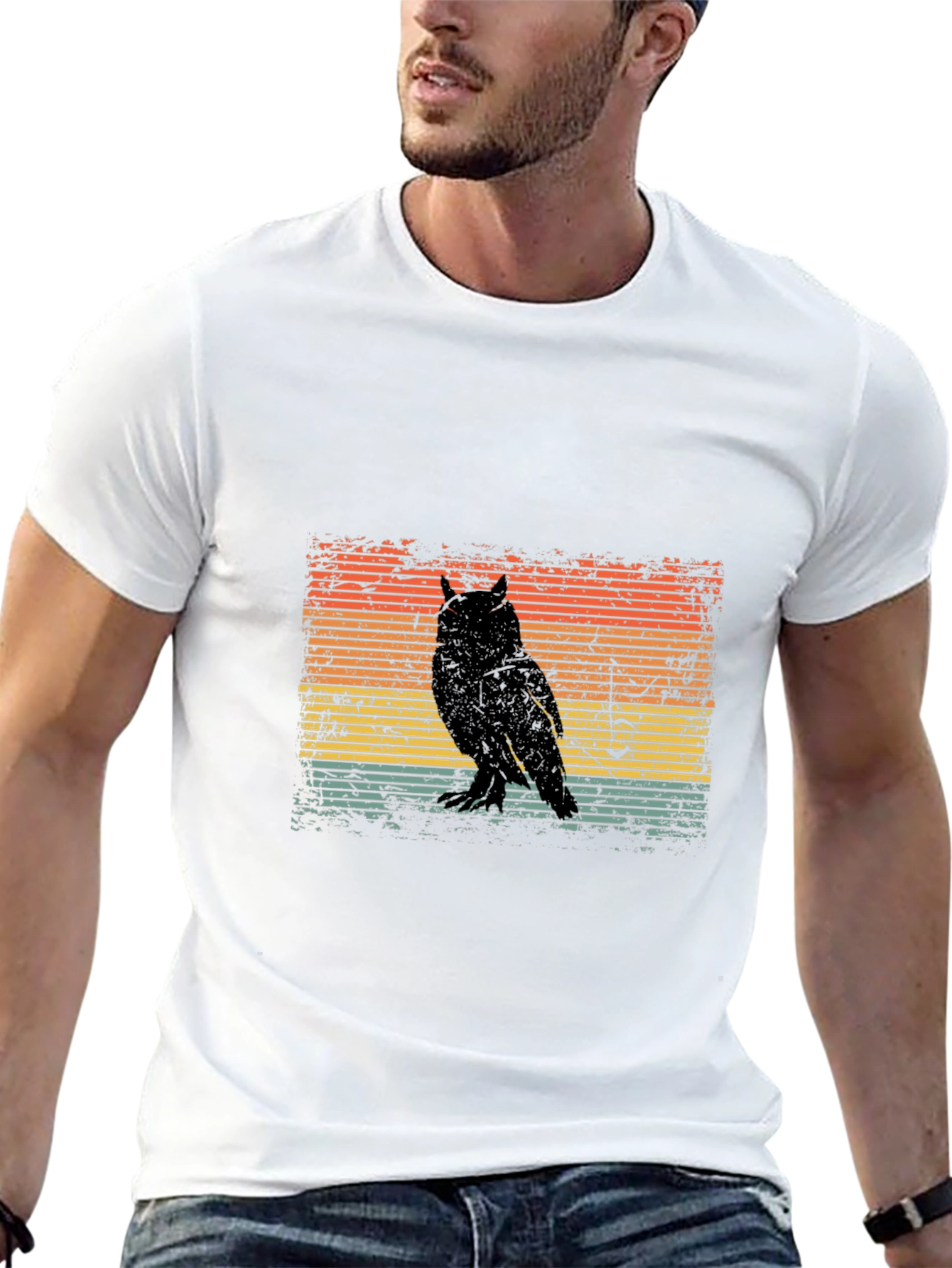 Retro Owl Silhouette T-Shirt