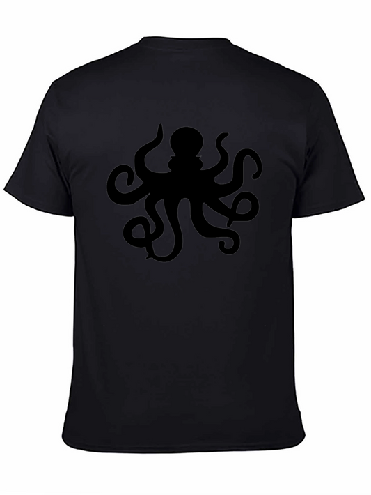 Black Octopus Graphic T-Shirt
