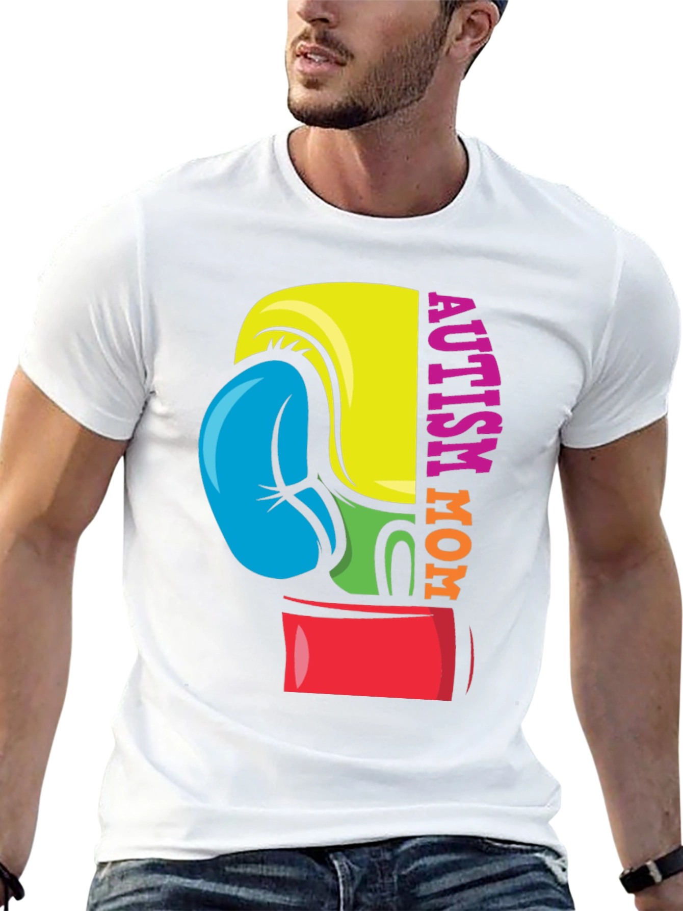 Autism Mom Boxing Glove T-Shirt