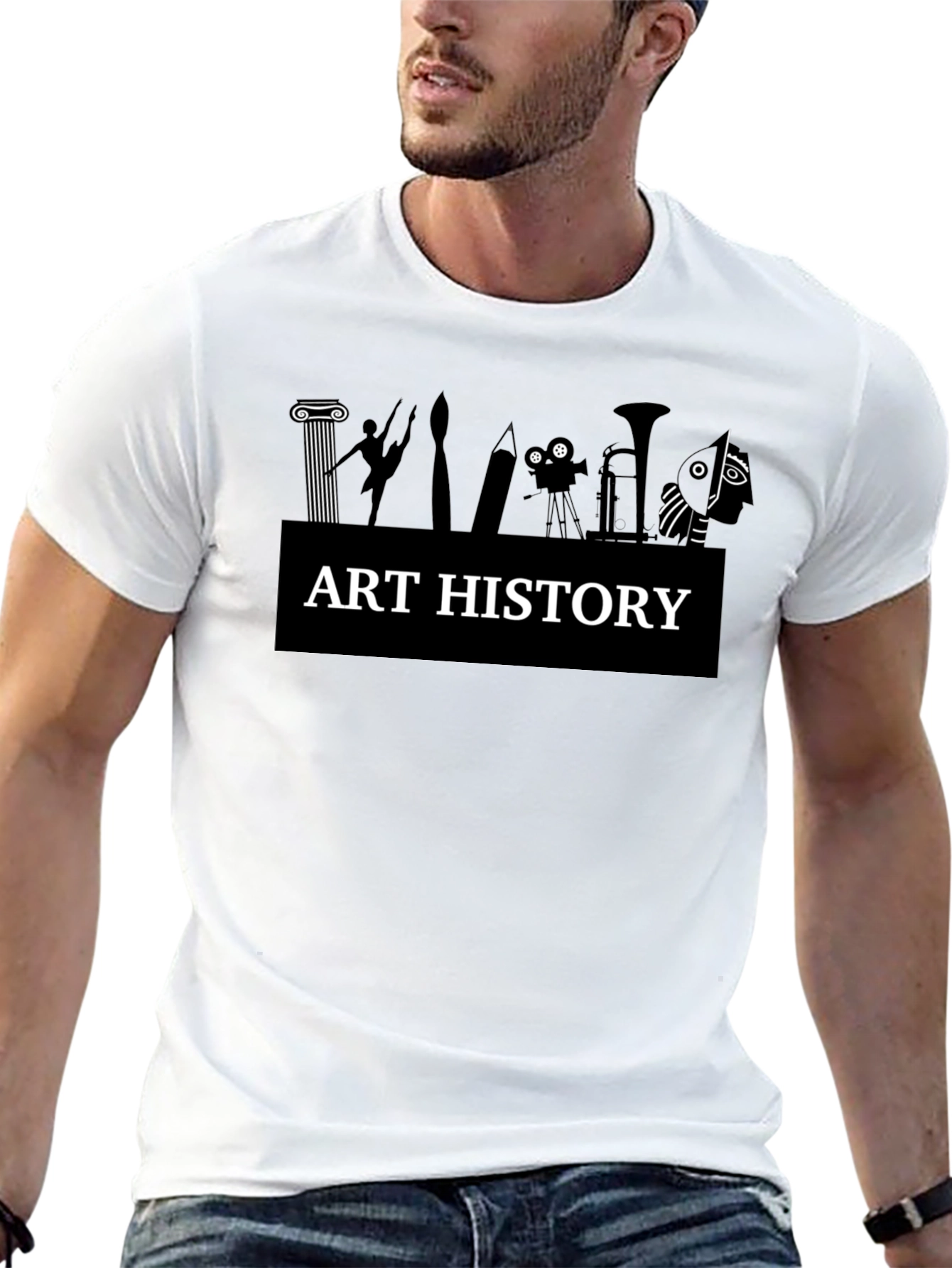 Art History Black T-Shirt