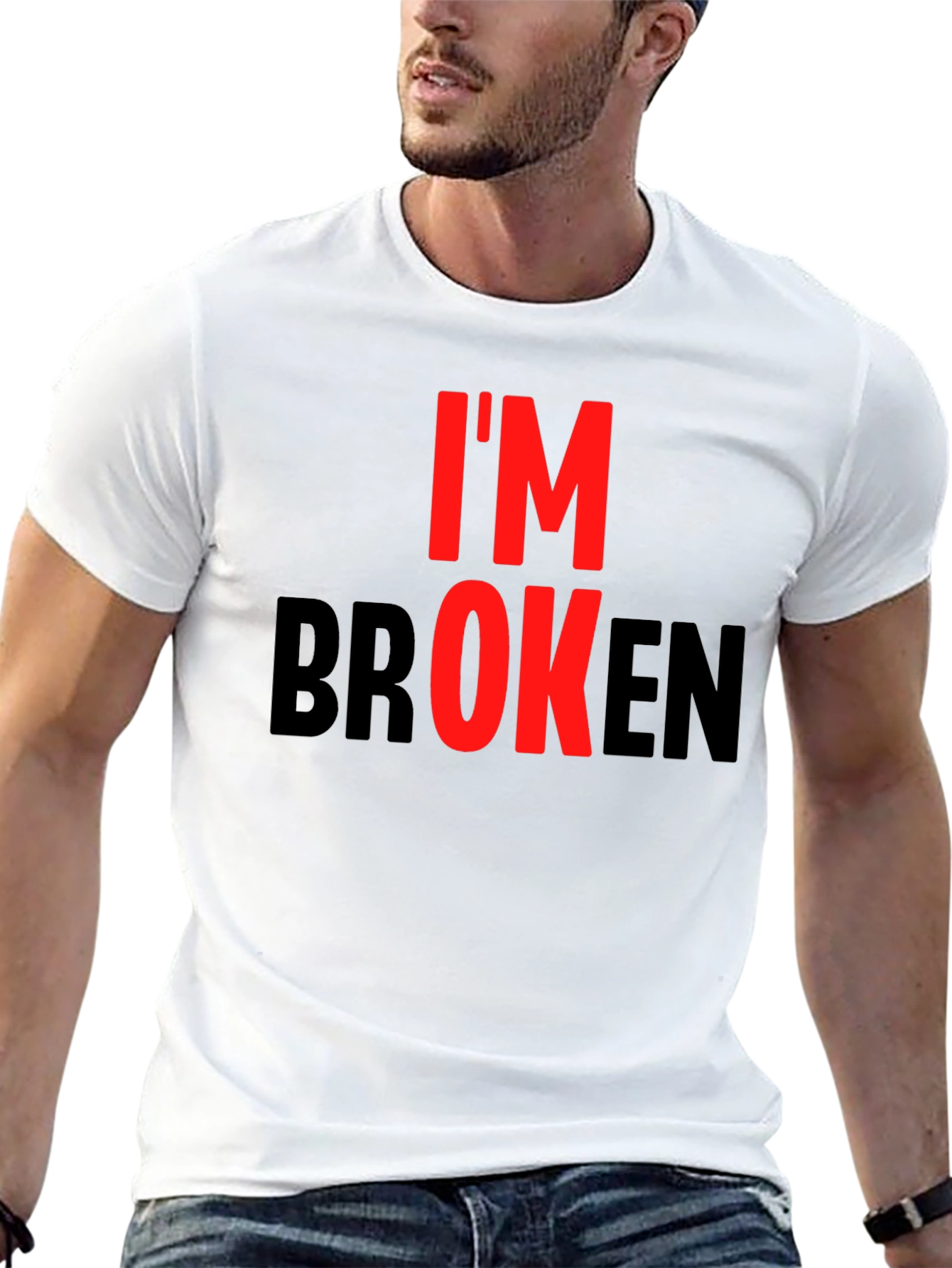 Im Broken Graphic Tee - Black T-Shirt