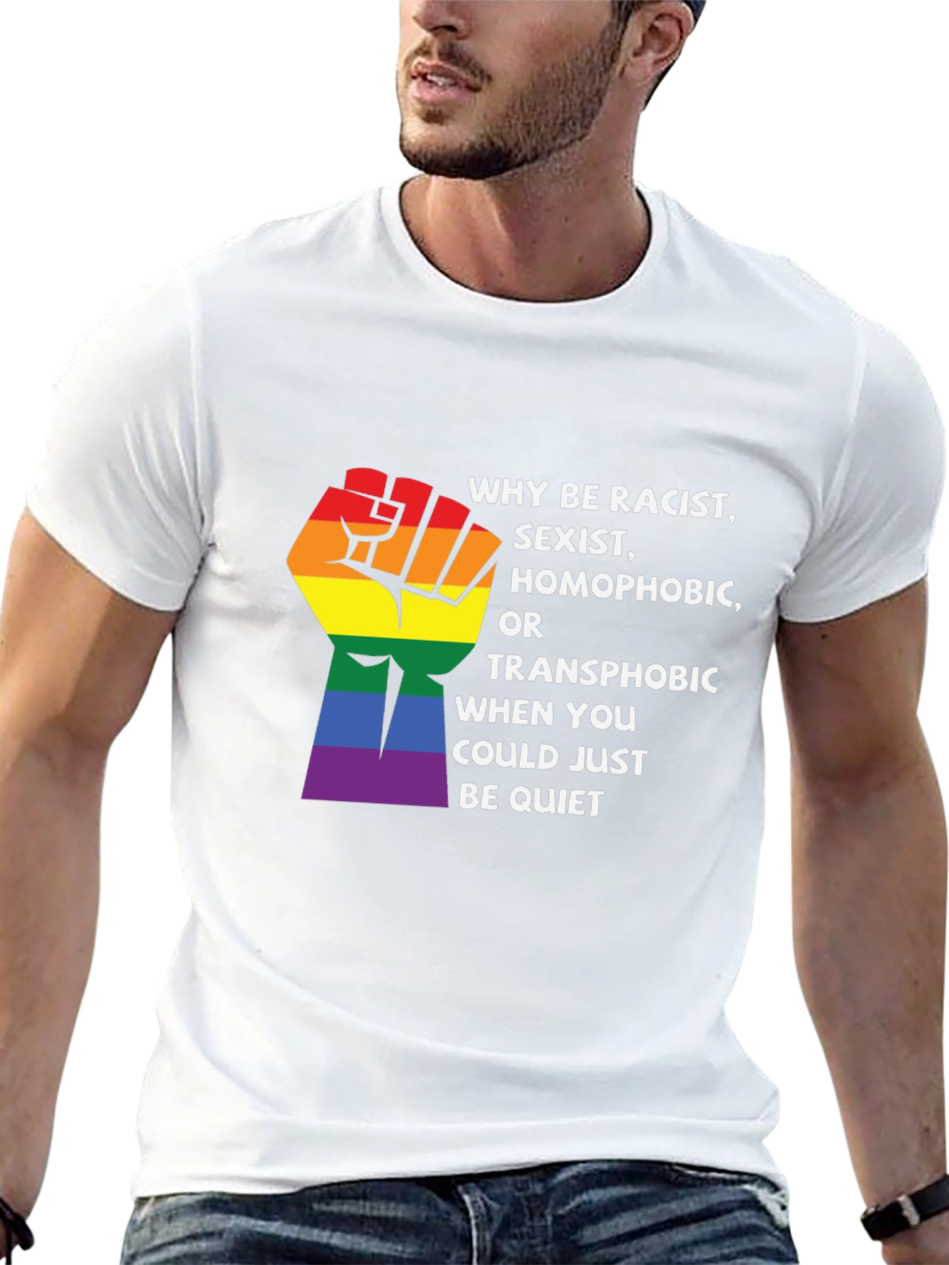 Equality Pride Graphic Tee - Why Be Racist