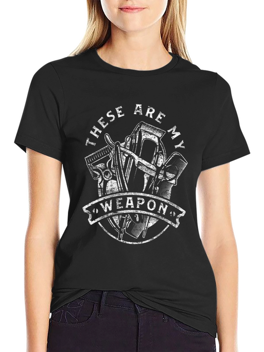 Barber Weapon T-Shirt - Stylist Hair Cutter Tee