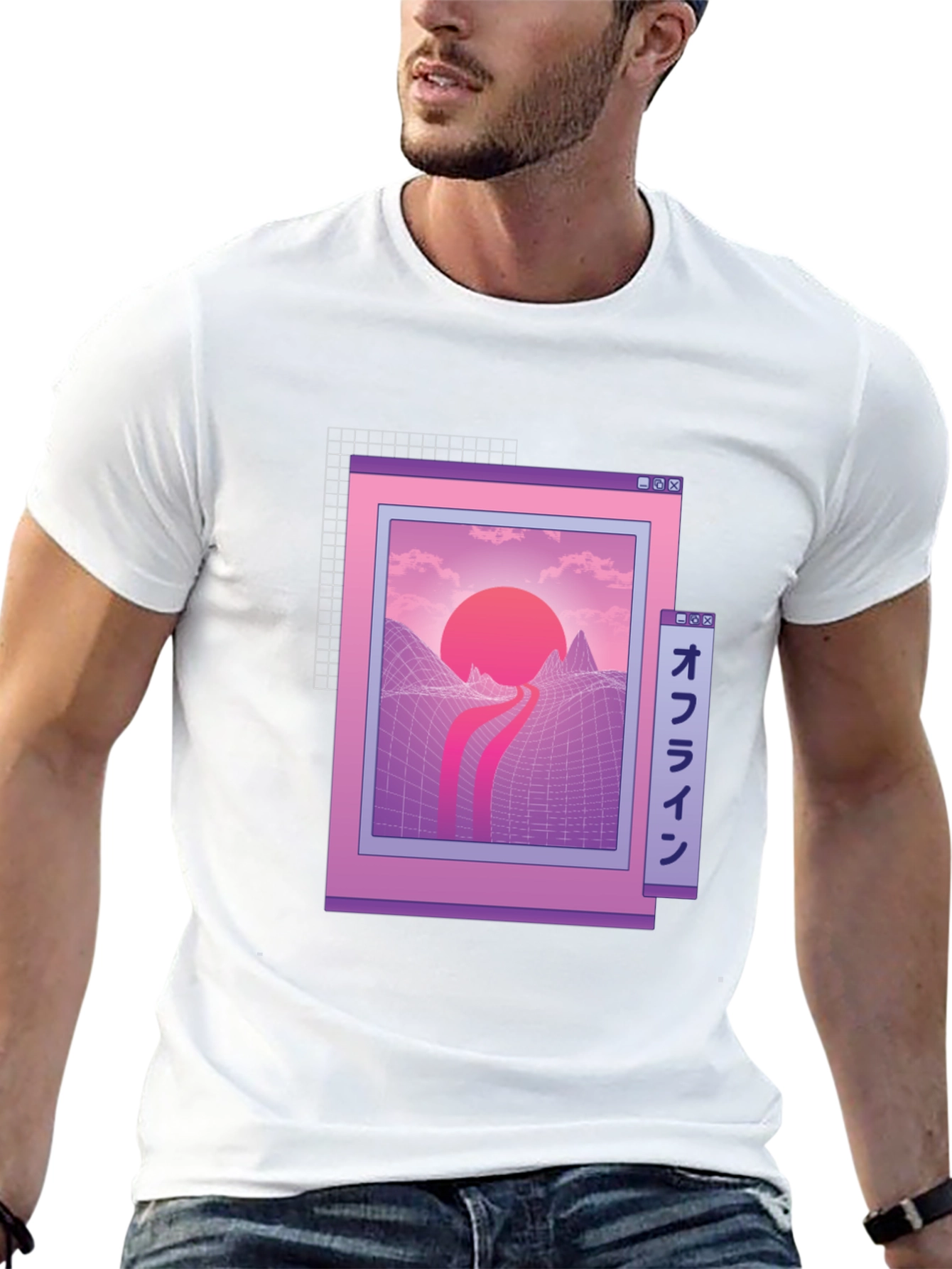 Retro Aesthetic Graphic Tee - Vaporwave Inspired