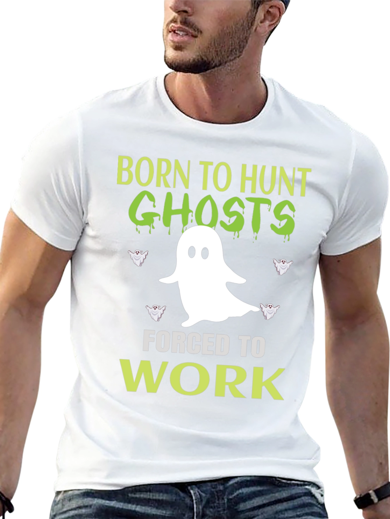 Born to Hunt Ghosts Mens Graphic T-Shirt