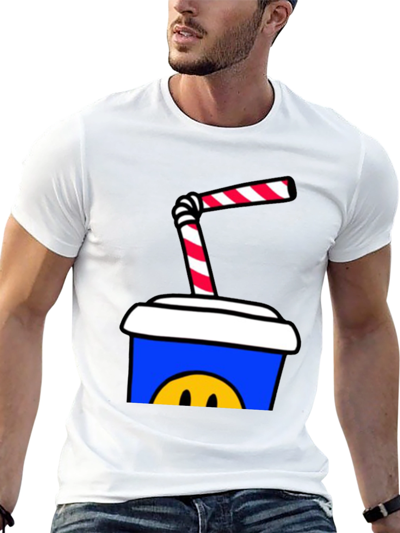 Cartoon Soda Cup T-Shirt - Fun Graphic Tee