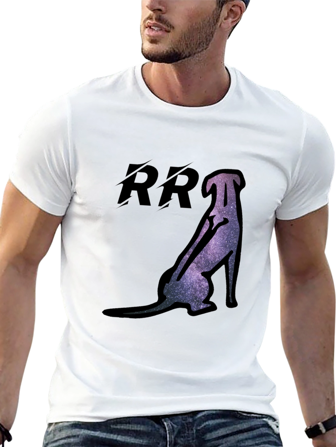 Dog Galaxy Graphic T-Shirt - Cool Casual Tee