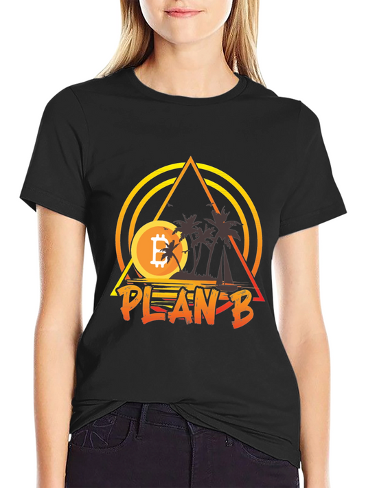 Bitcoin Plan B Graphic Tee - Crypto T-Shirt