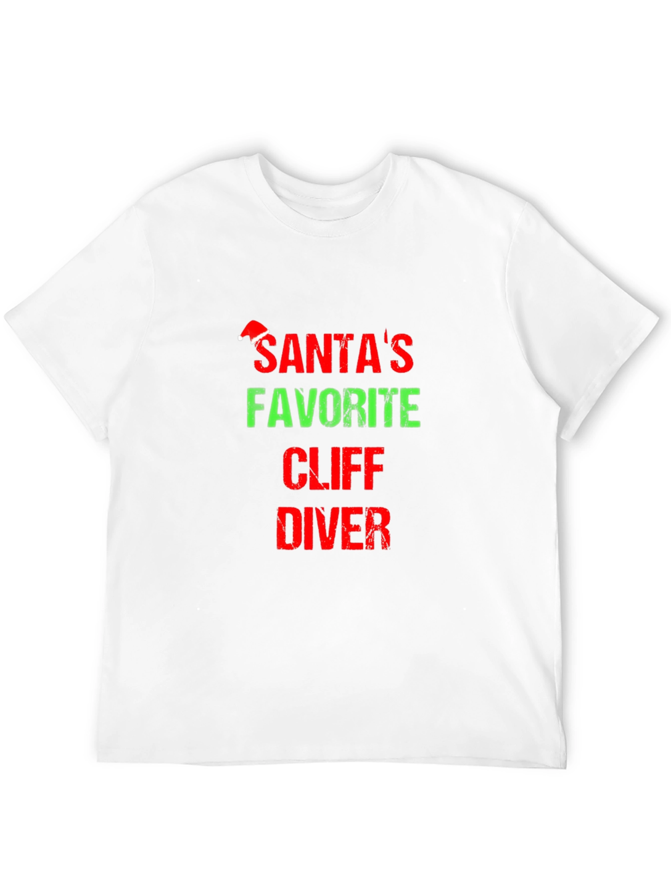Santas Favorite Cliff Diver T-Shirt Holiday Tee