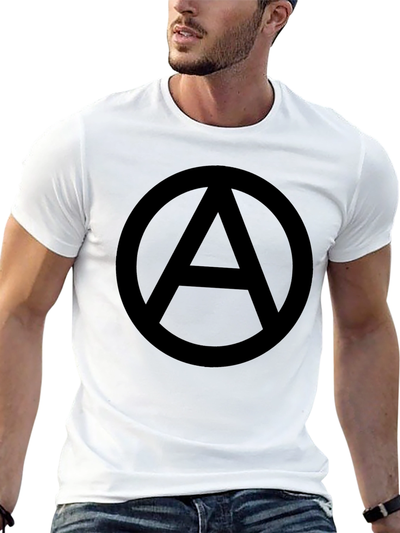 Anarchy Symbol Graphic T-Shirt - Bold Black Tee