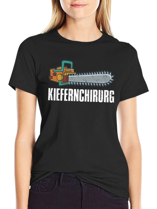 Kieferchirurg Chainsaw Graphic T-Shirt