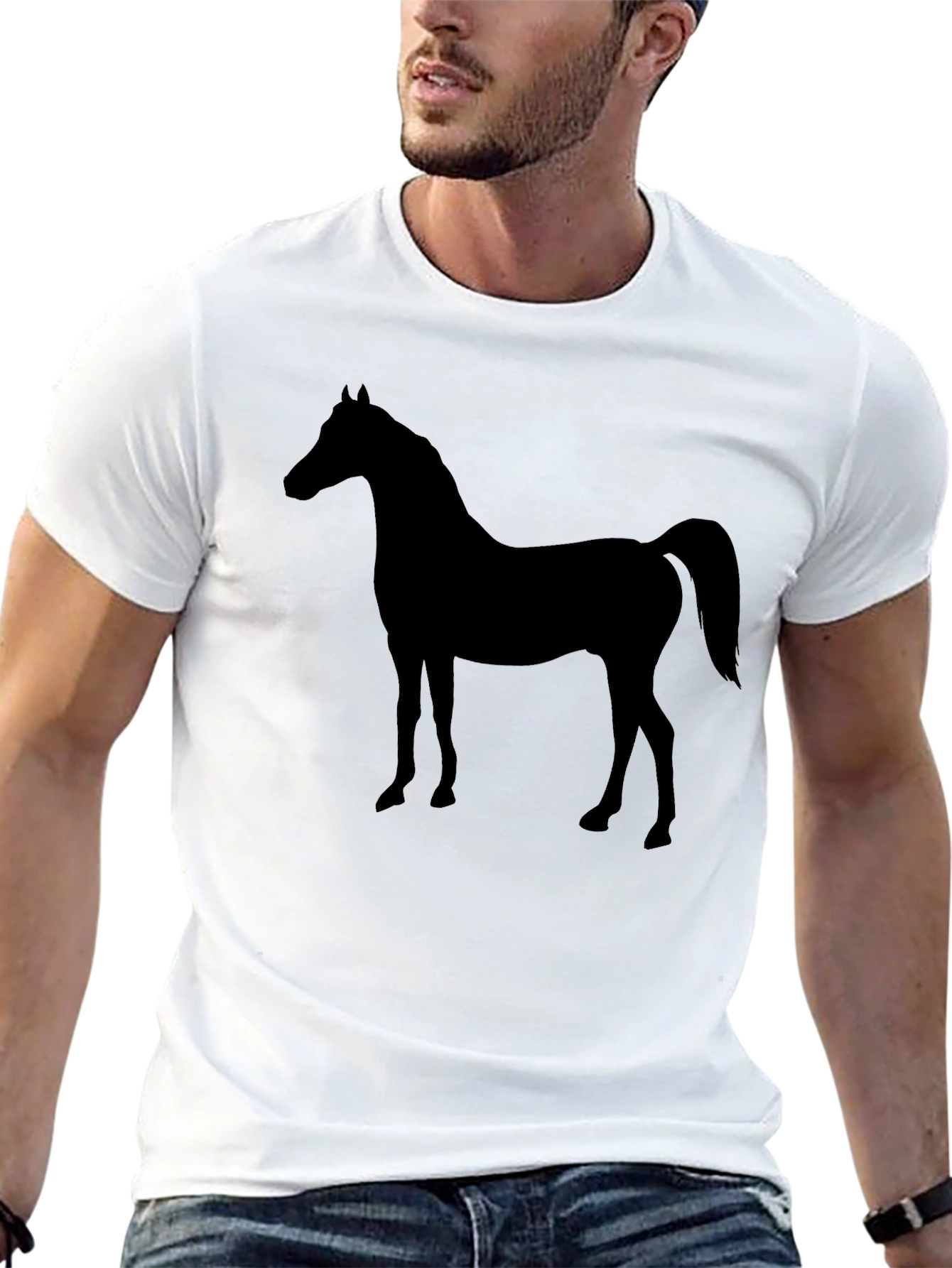 Black Horse Silhouette Tee