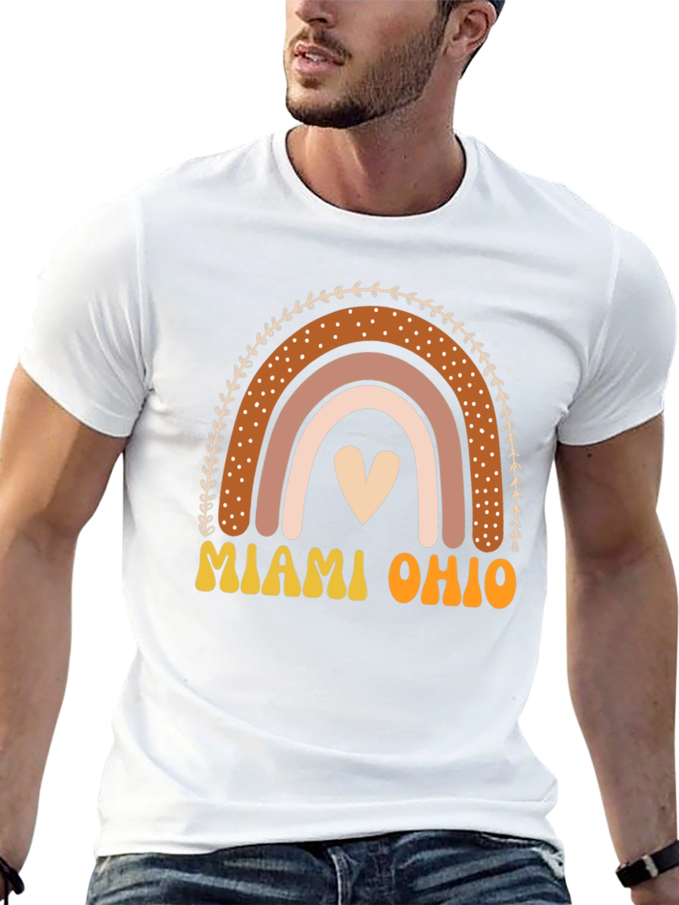 Miami Ohio Rainbow Graphic T-Shirt