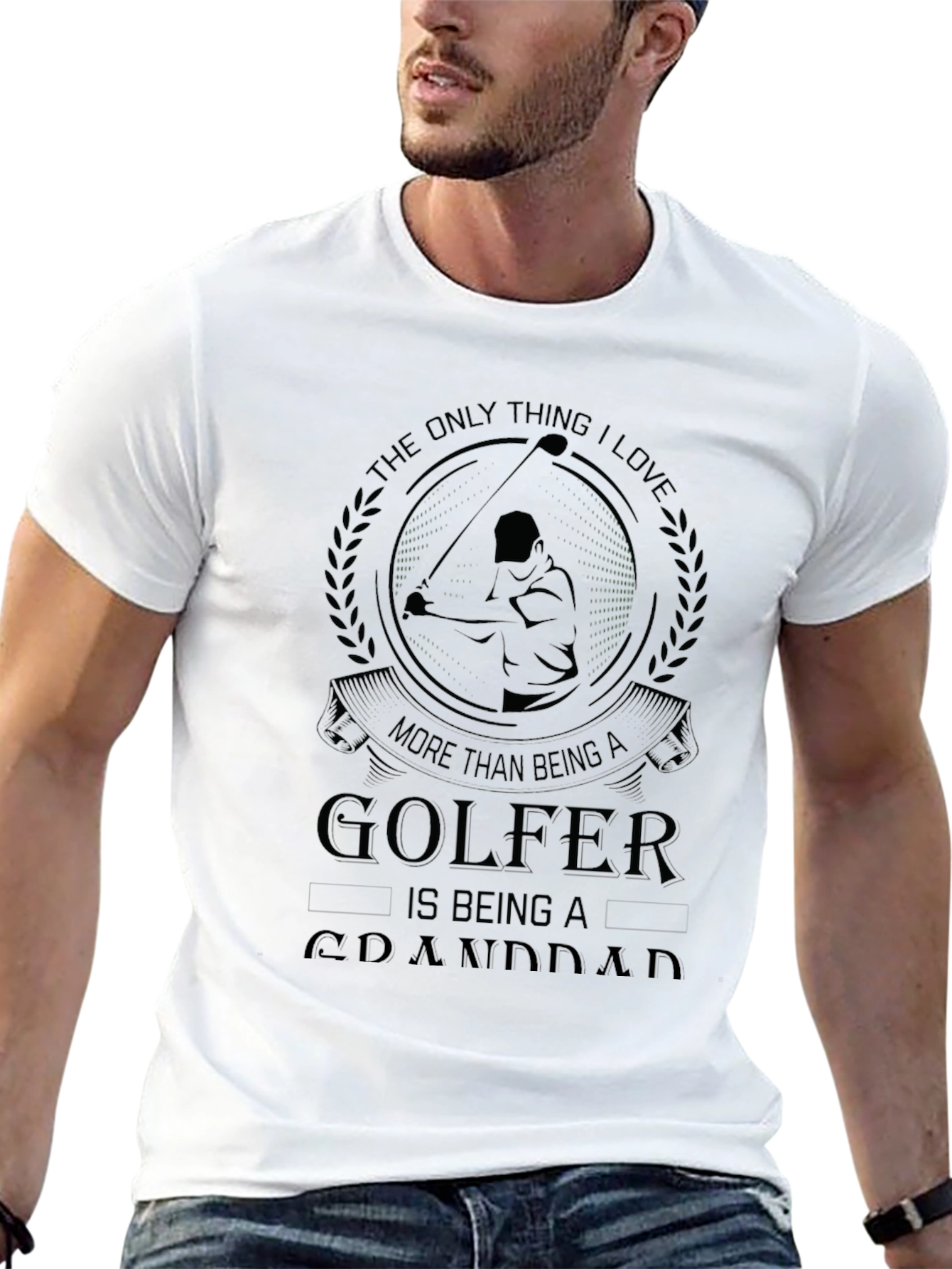 Golfer Granddad T-Shirt - The Only Thing I Love!