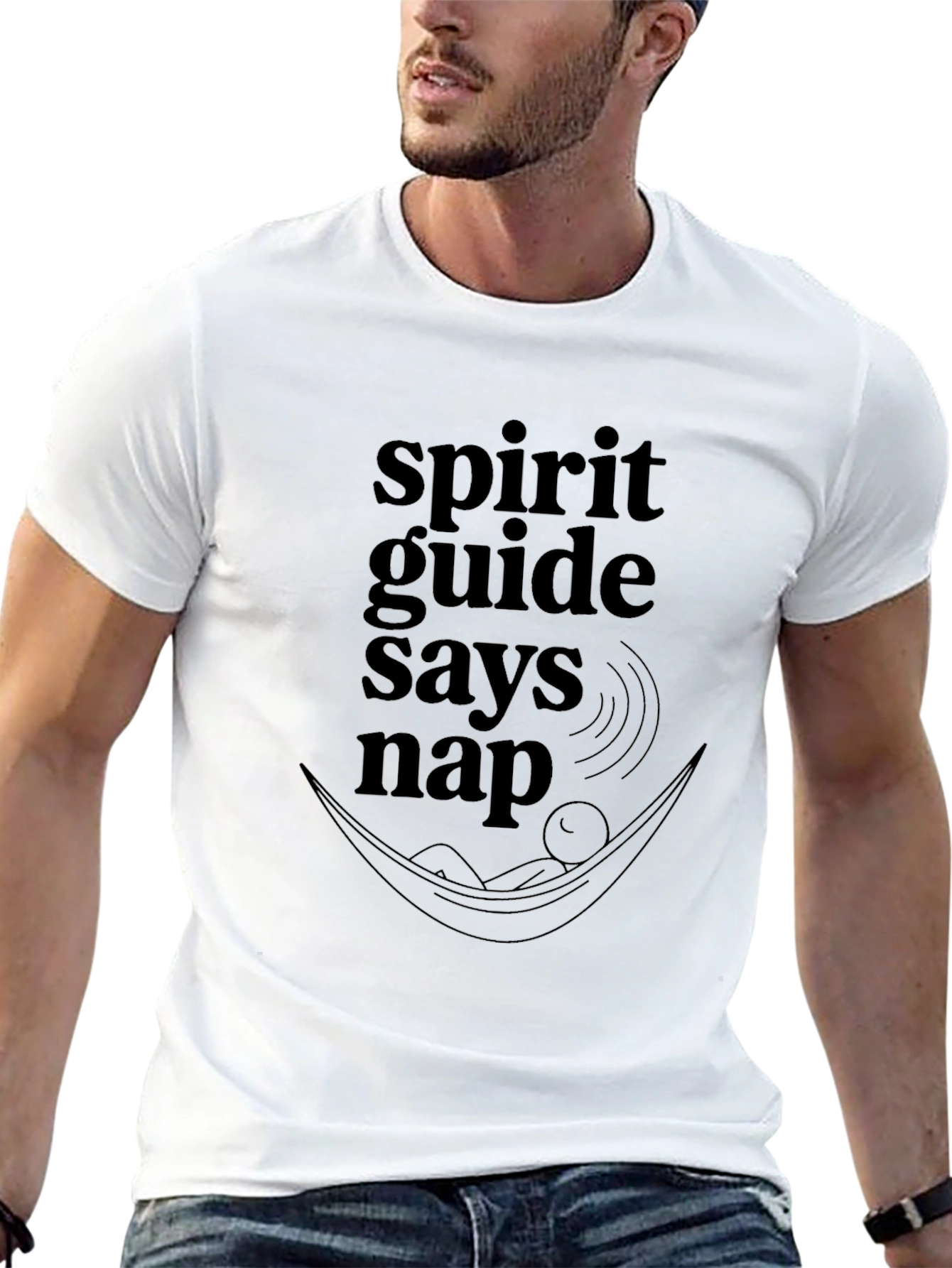 Spirit Guide Says Nap Black T-Shirt