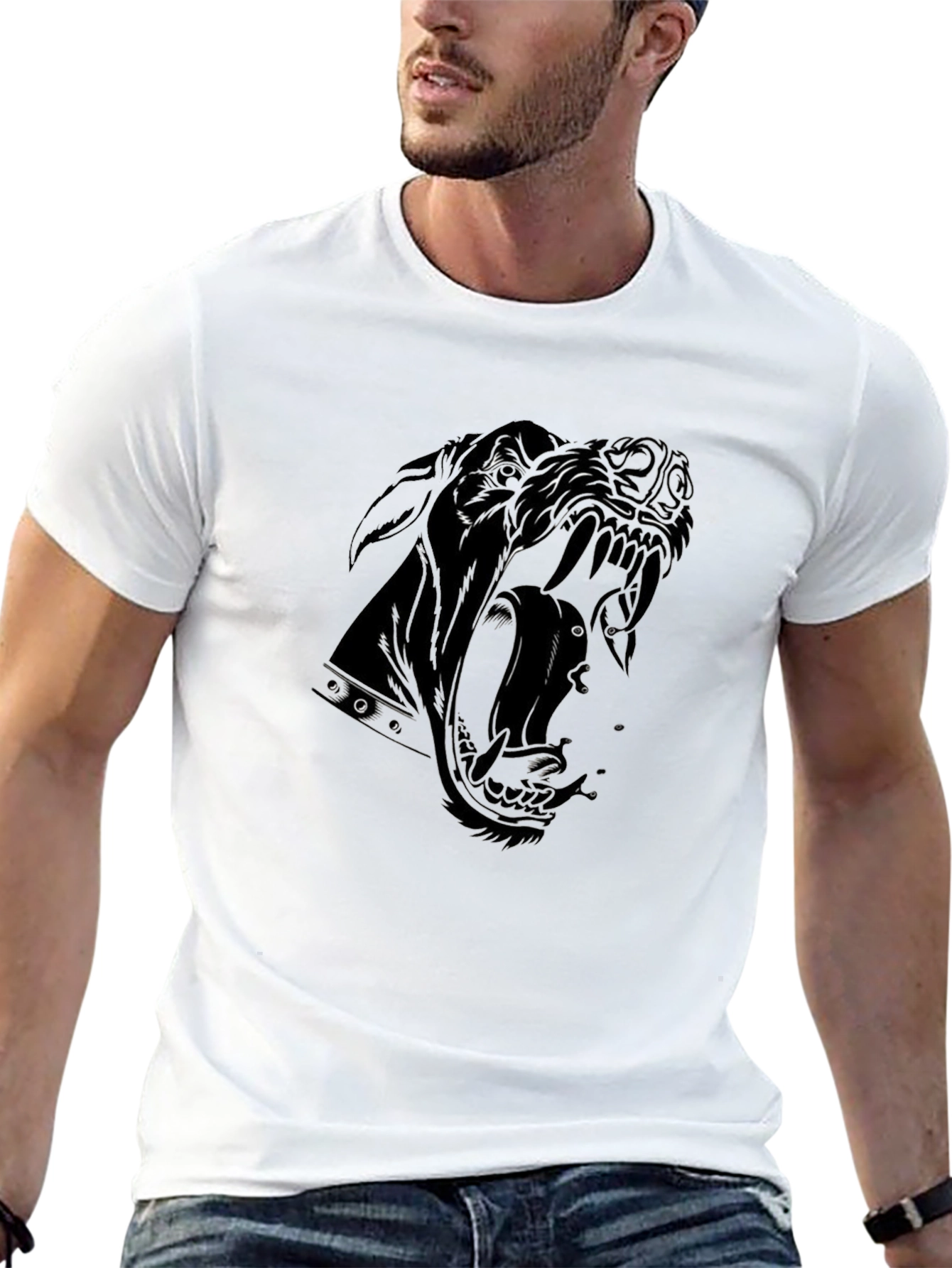 Black Panther Graphic Tee - Mens Fashion
