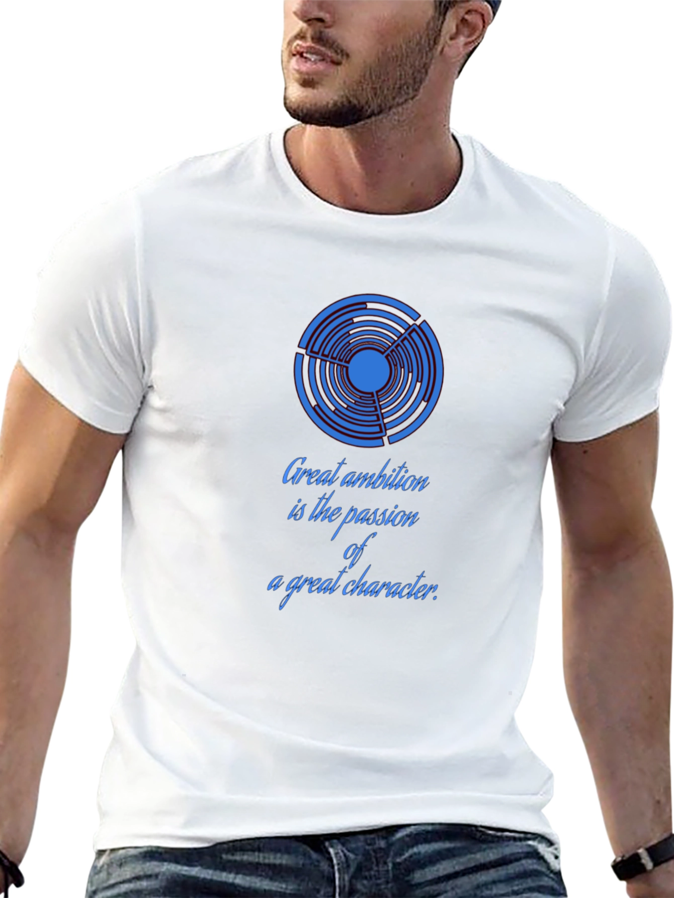 Ambition Quote Graphic Tee - Soft Cotton Casual Shirt