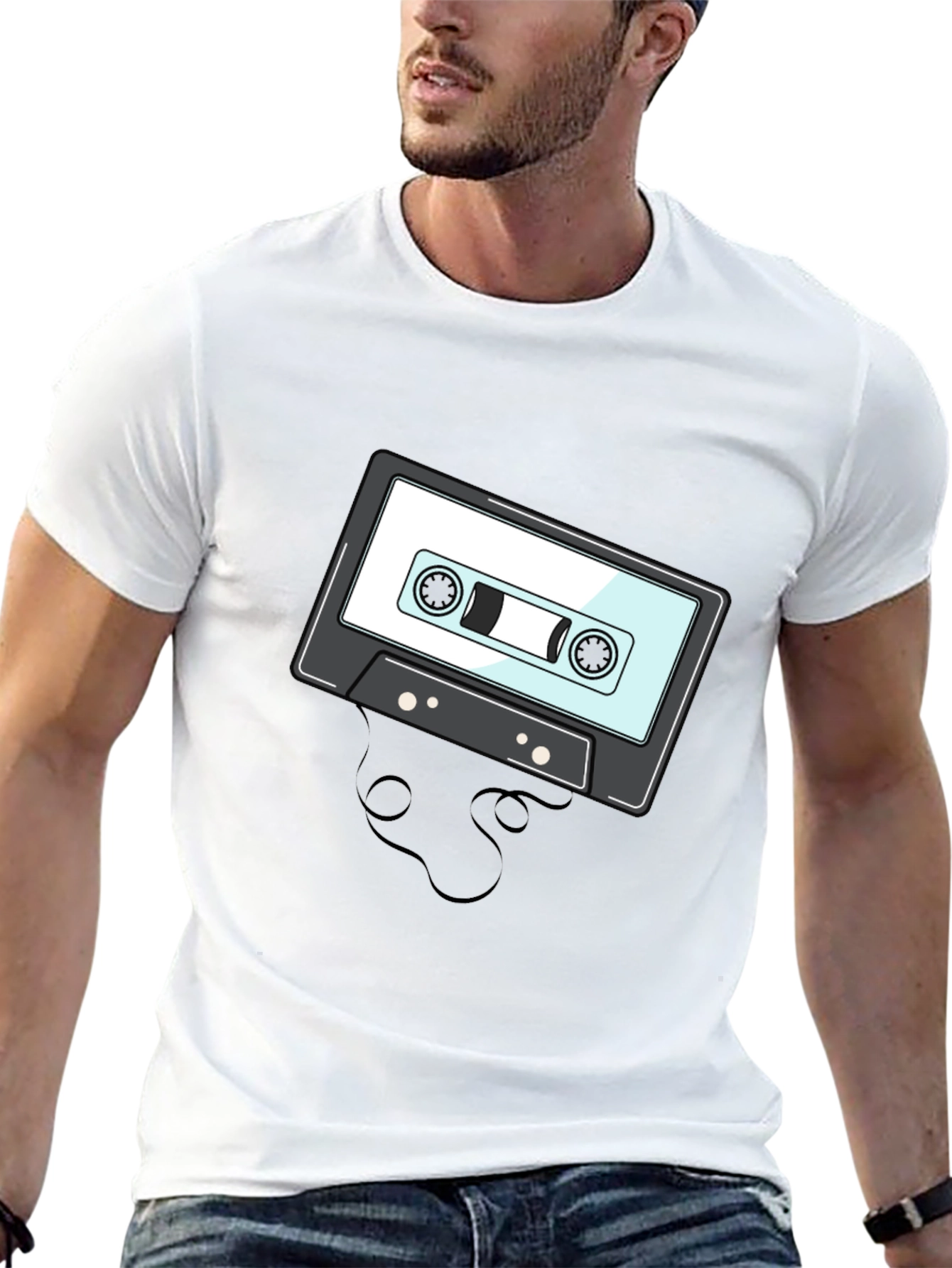 Retro Cassette Tape Graphic T-Shirt