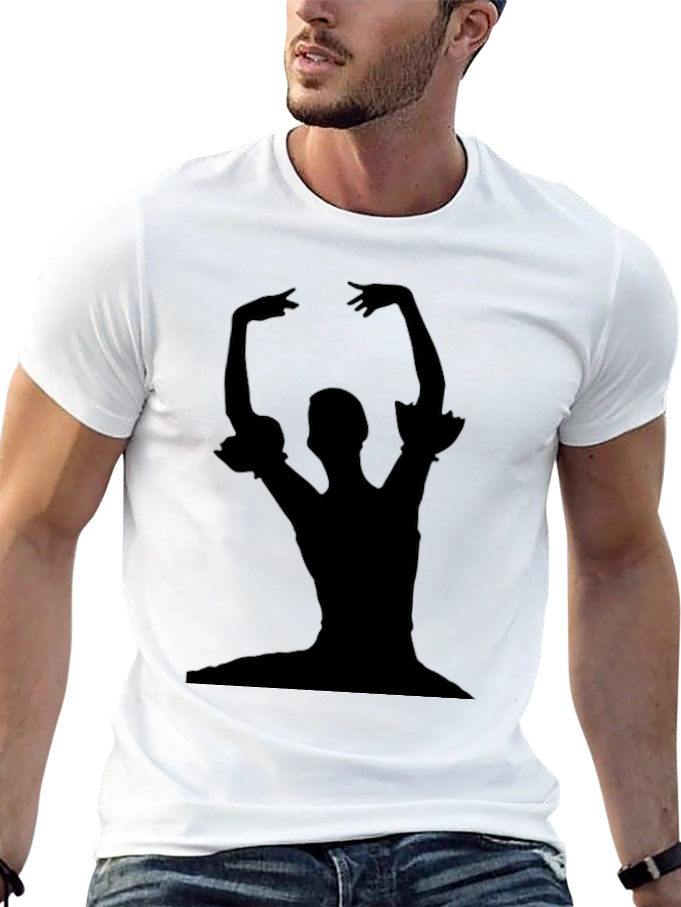 Ballerina Silhouette Black T-Shirt - Dance Lover Tee
