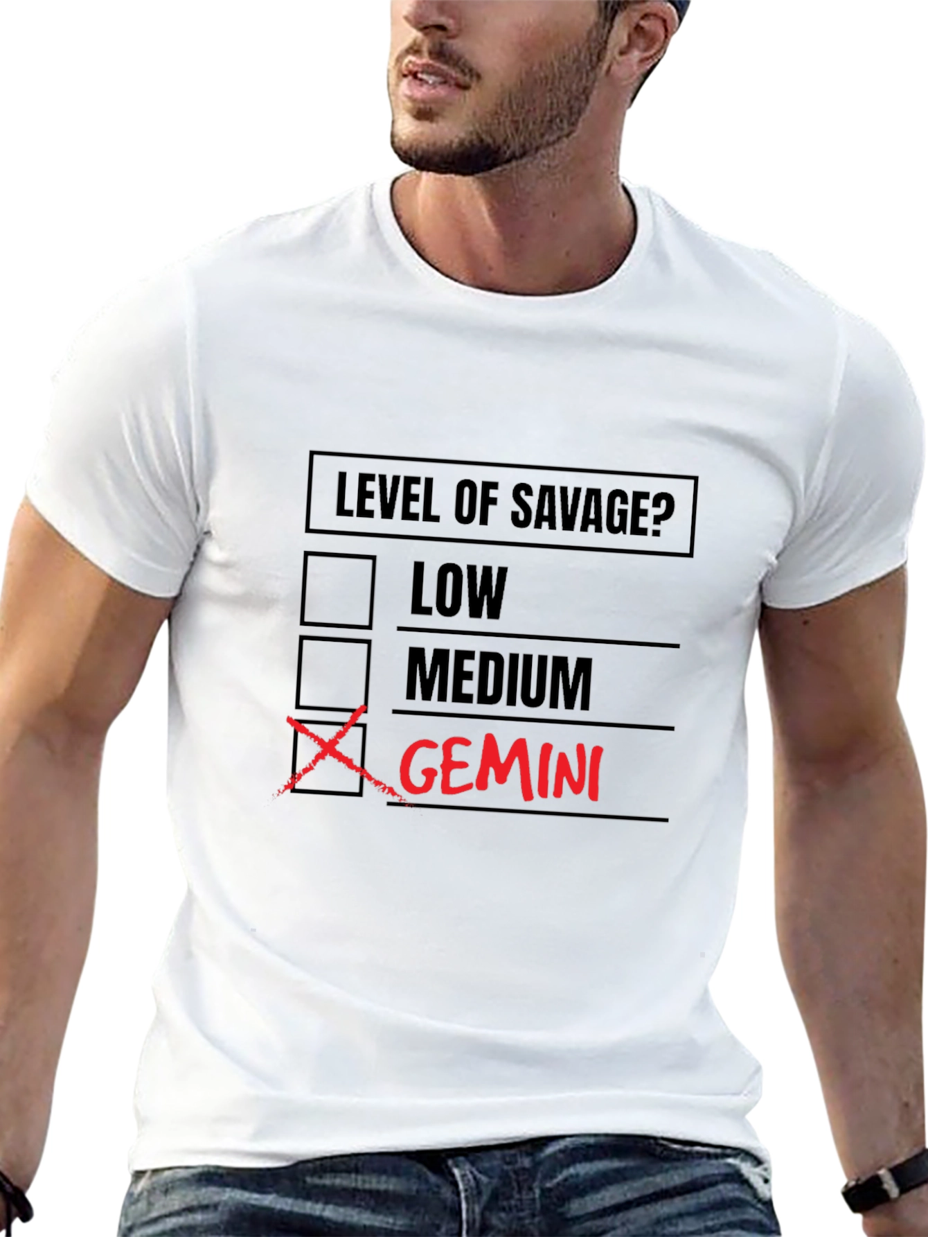 Gemini Level of Savage? Graphic T-Shirt