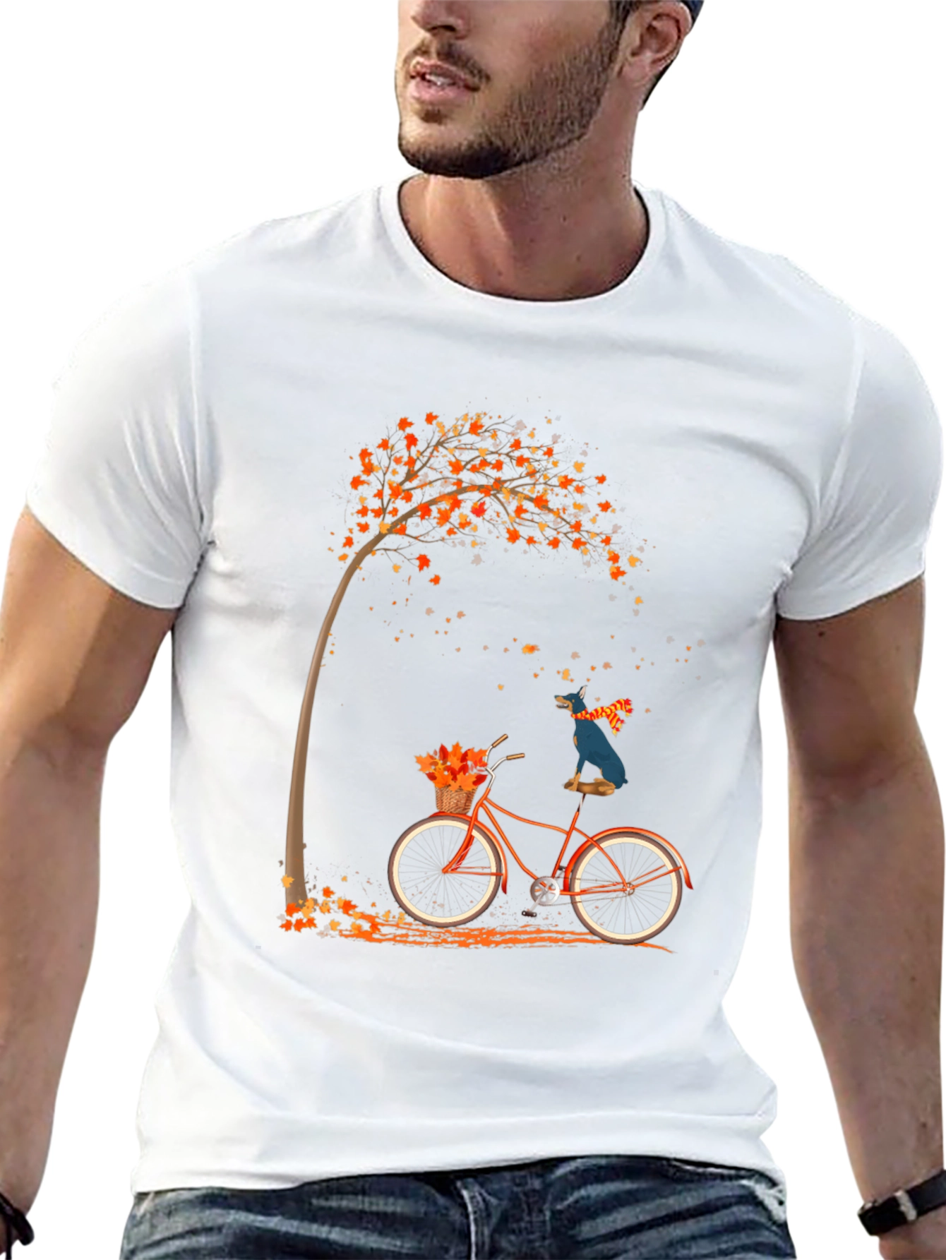 Fall Bicycle Ride Graphic Tee