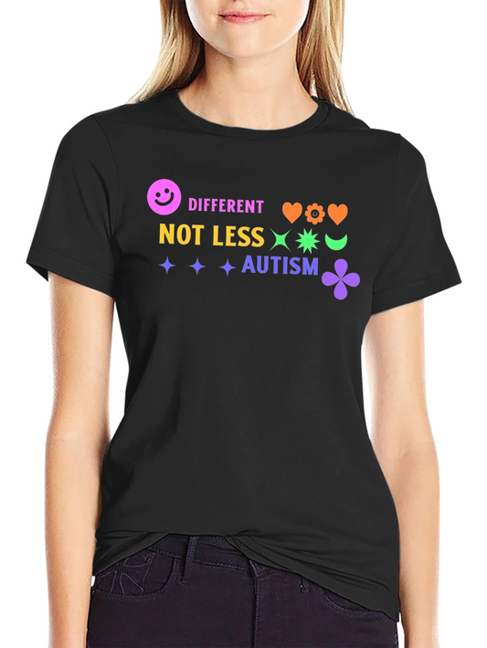 Autism Awareness Graphic Tee - Different Not Less