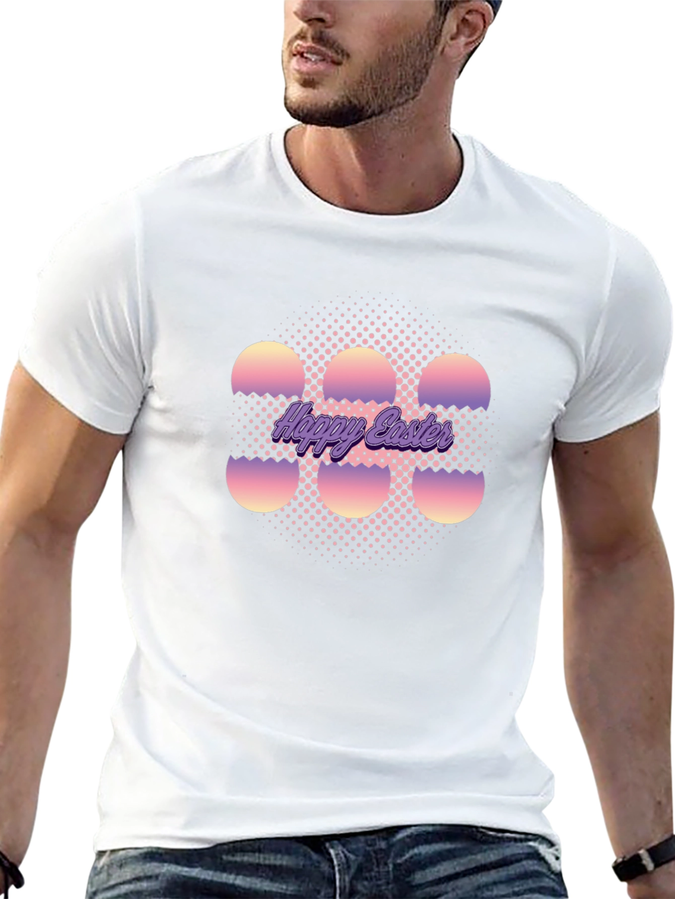 Happy Easter Egg Graphic T-Shirt