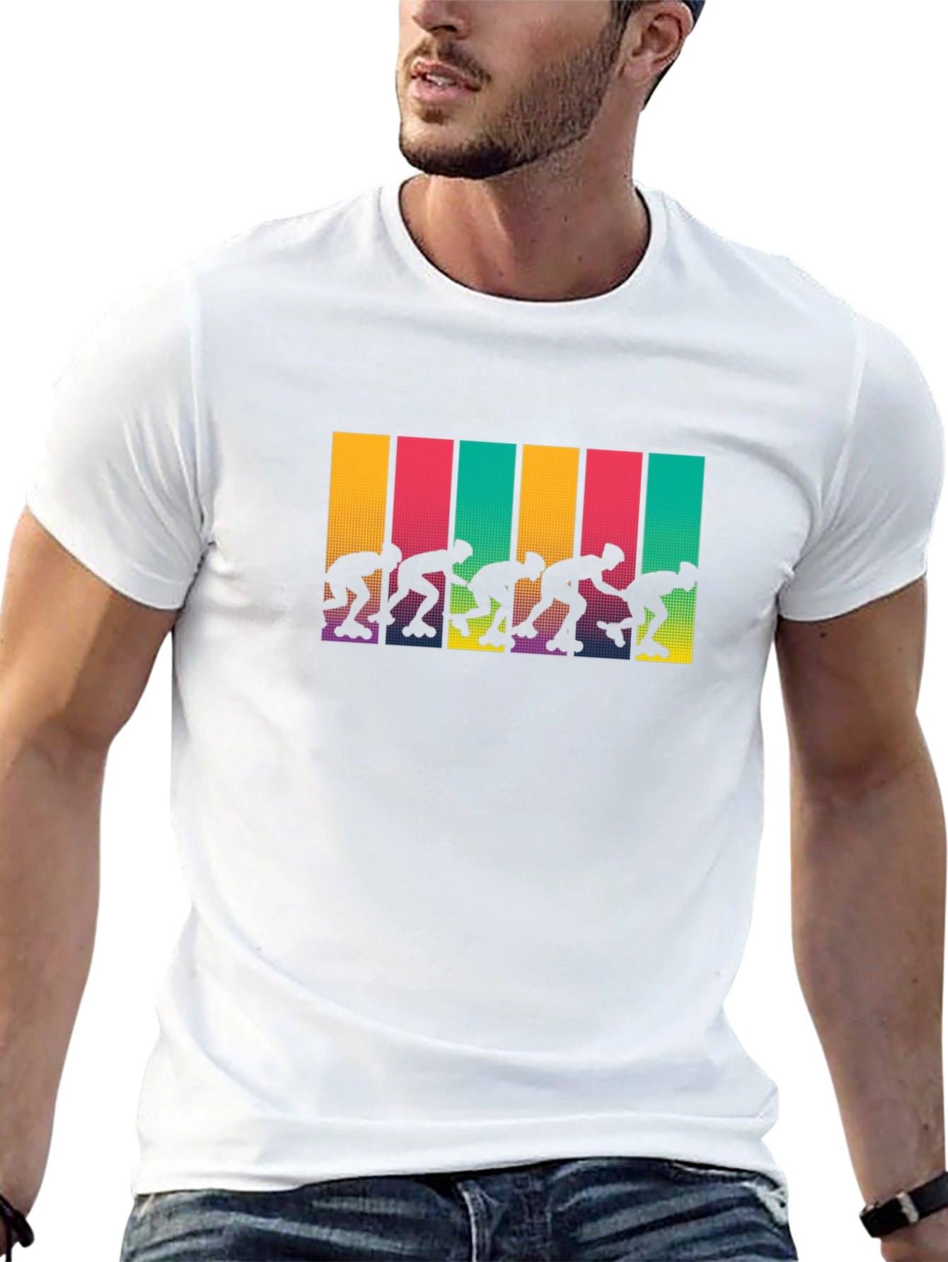 Retro Roller Skate T-Shirt - Funky 80s Style