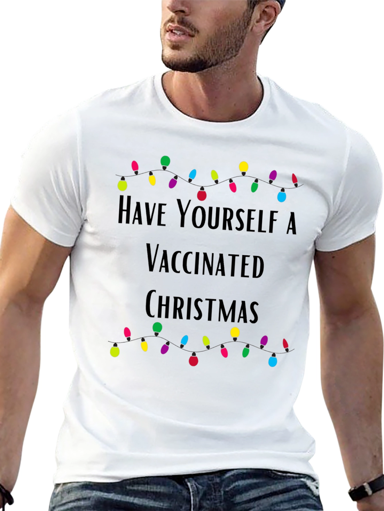 Vaccinated Christmas T-Shirt Holiday Tee