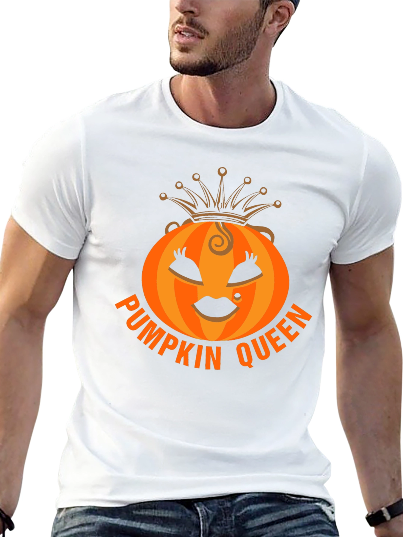 Pumpkin Queen Graphic Tee - Halloween Apparel
