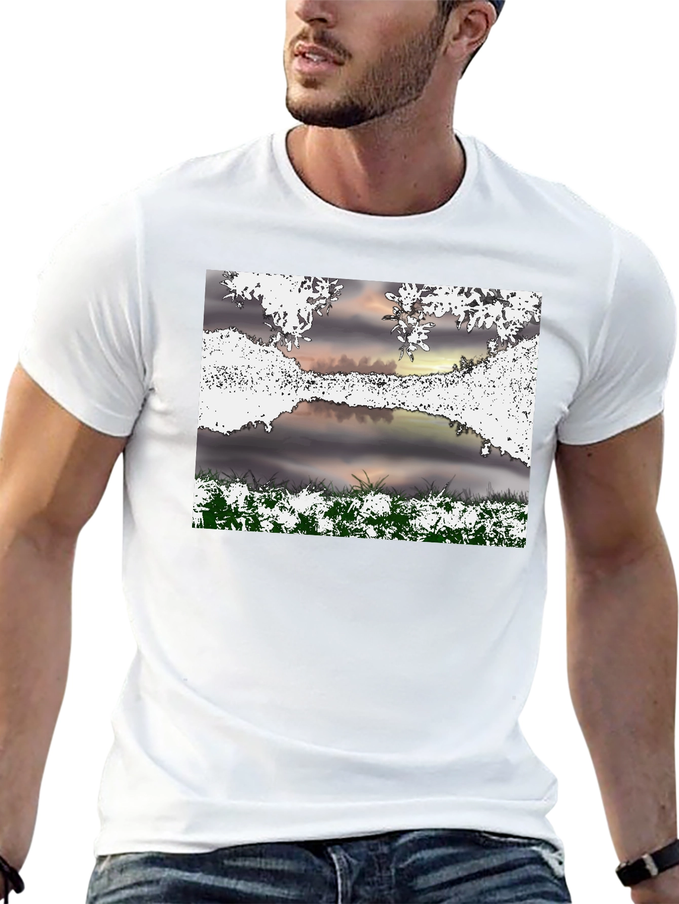 Nature Scene Graphic T-Shirt