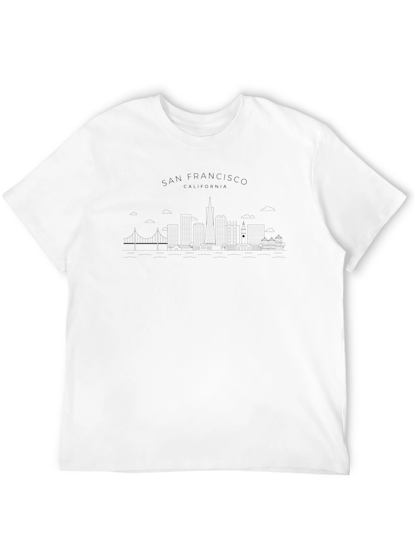 San Francisco Skyline Black T-Shirt