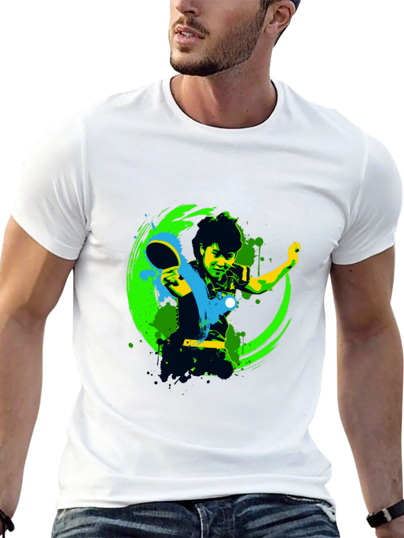 Ping Pong Player Graphic Tee