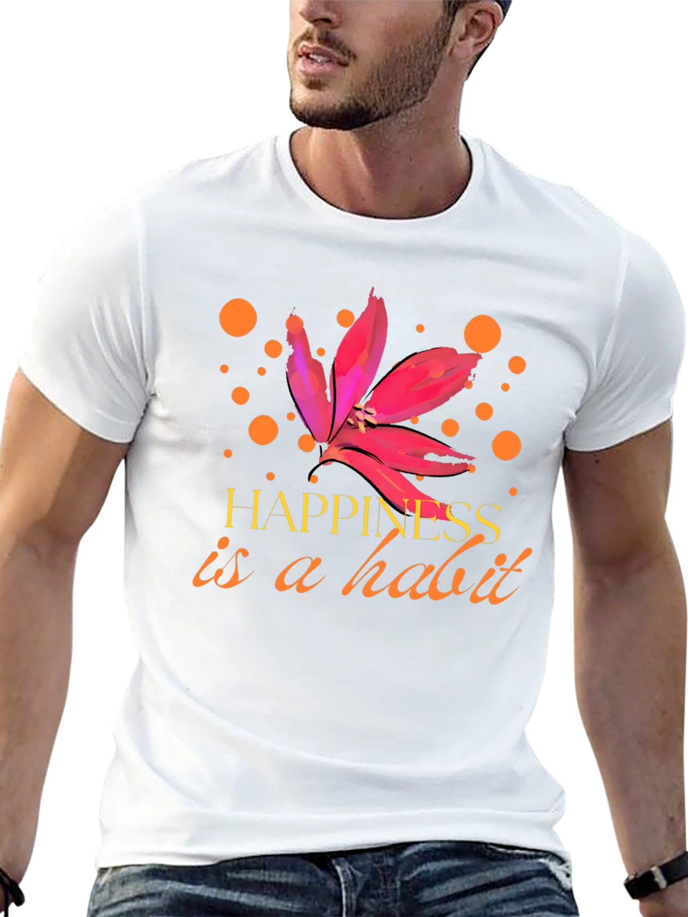 Happiness is a Habit Graphic Tee