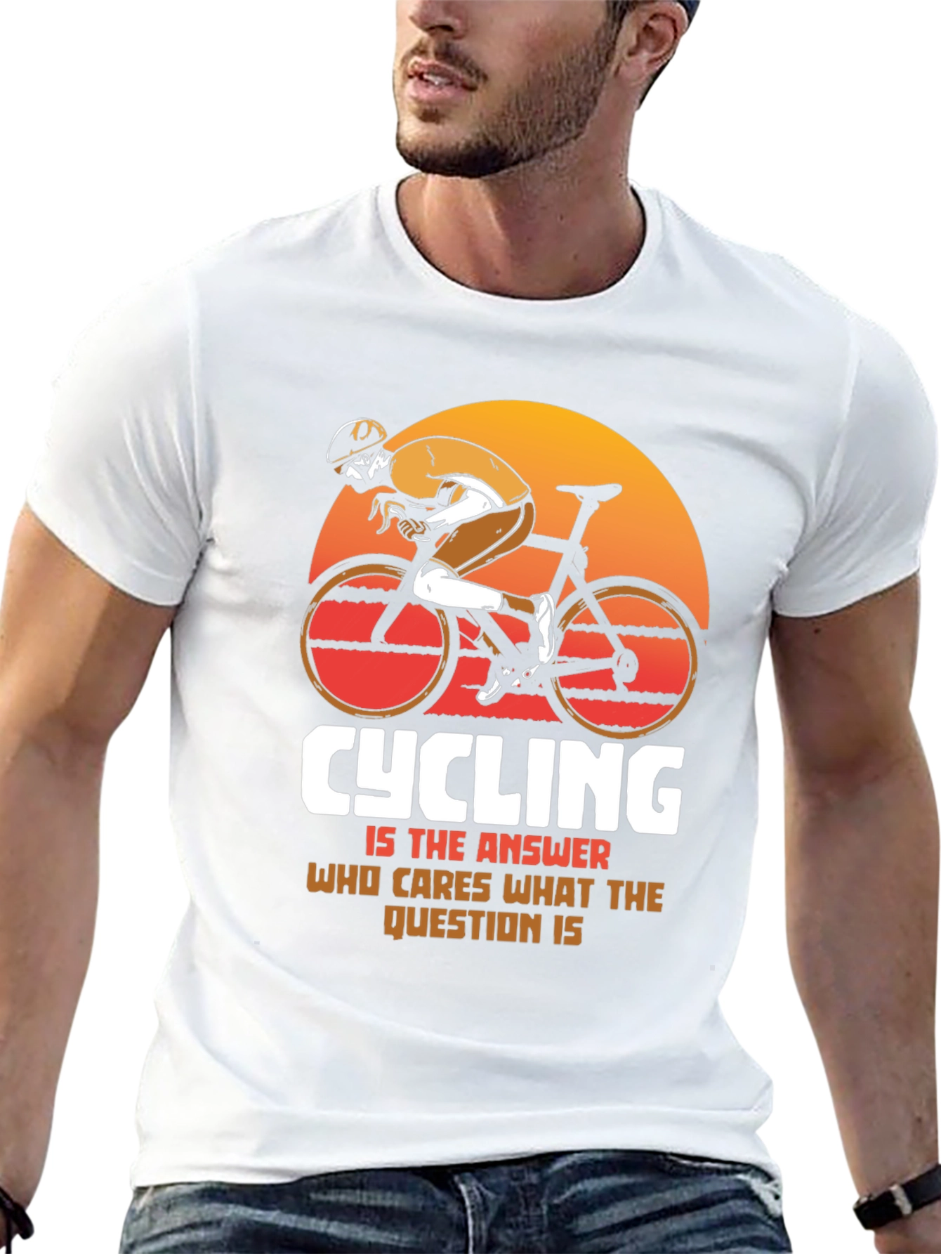 Cycling is the Answer Graphic Tee