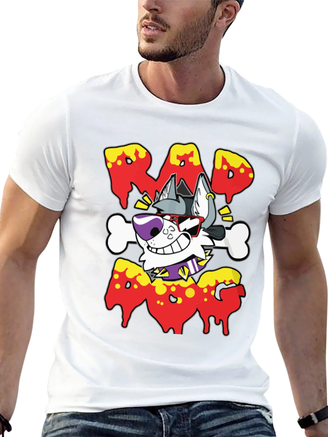 Rad Dog T-Shirt - Cartoon Style