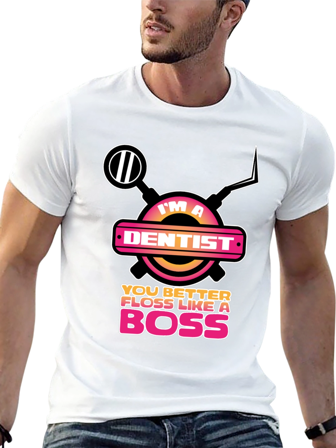 Im a Dentist Floss Like a Boss Graphic Tee