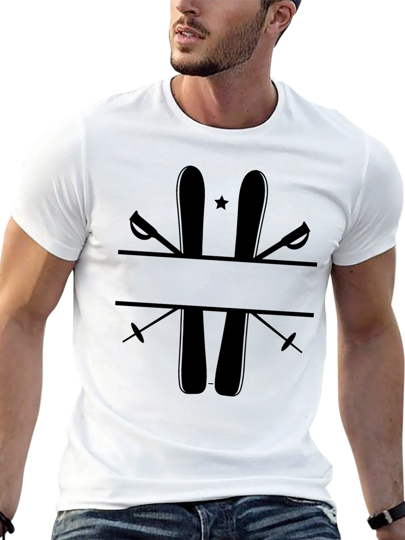 Ski & Poles Graphic Tee