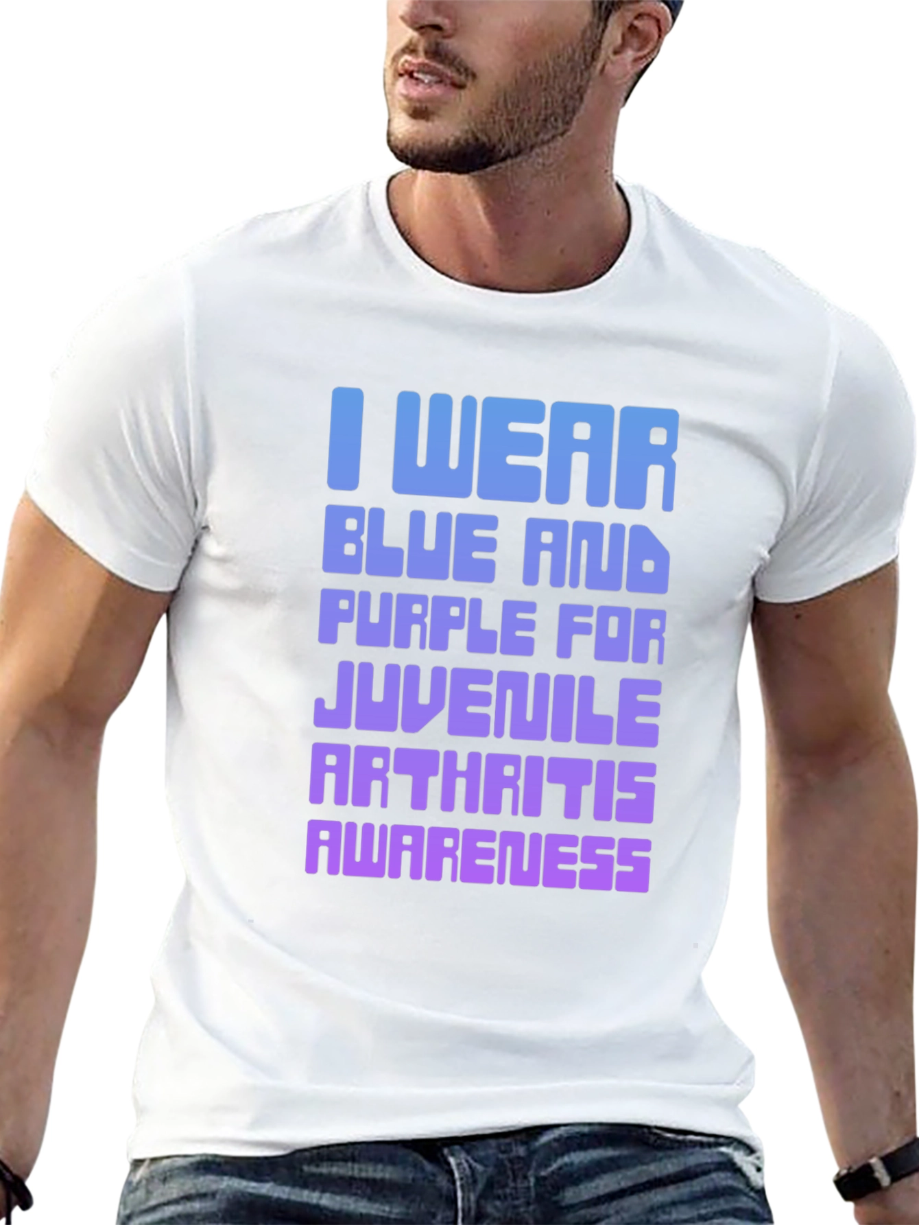 Juvenile Arthritis Awareness T-Shirt - Blue & Purple