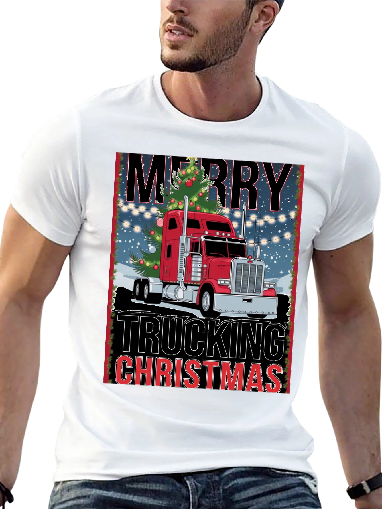 Merry Trucking Christmas T-Shirt