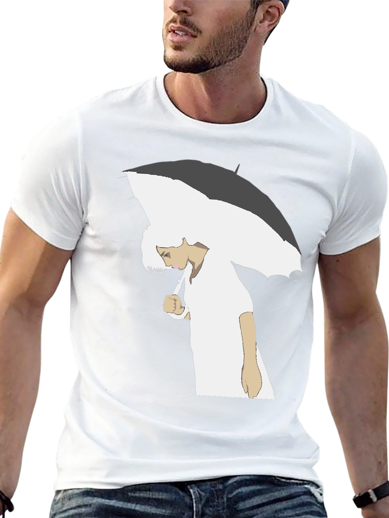 Umbrella Graphic T-Shirt - Stylish Comfort