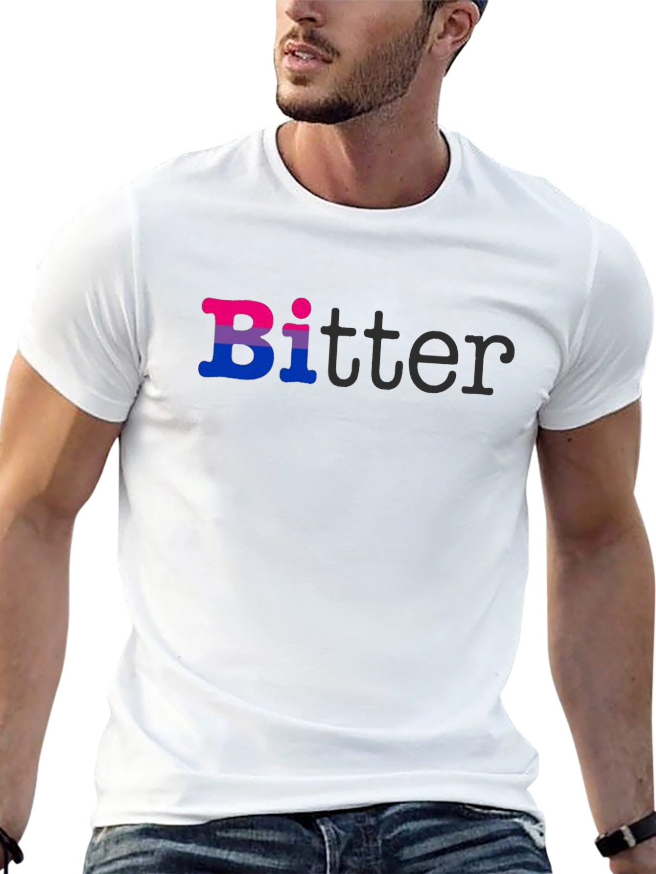 Bi-tter Funny Bisexual Pride T-Shirt LGBTQ Graphic Tee