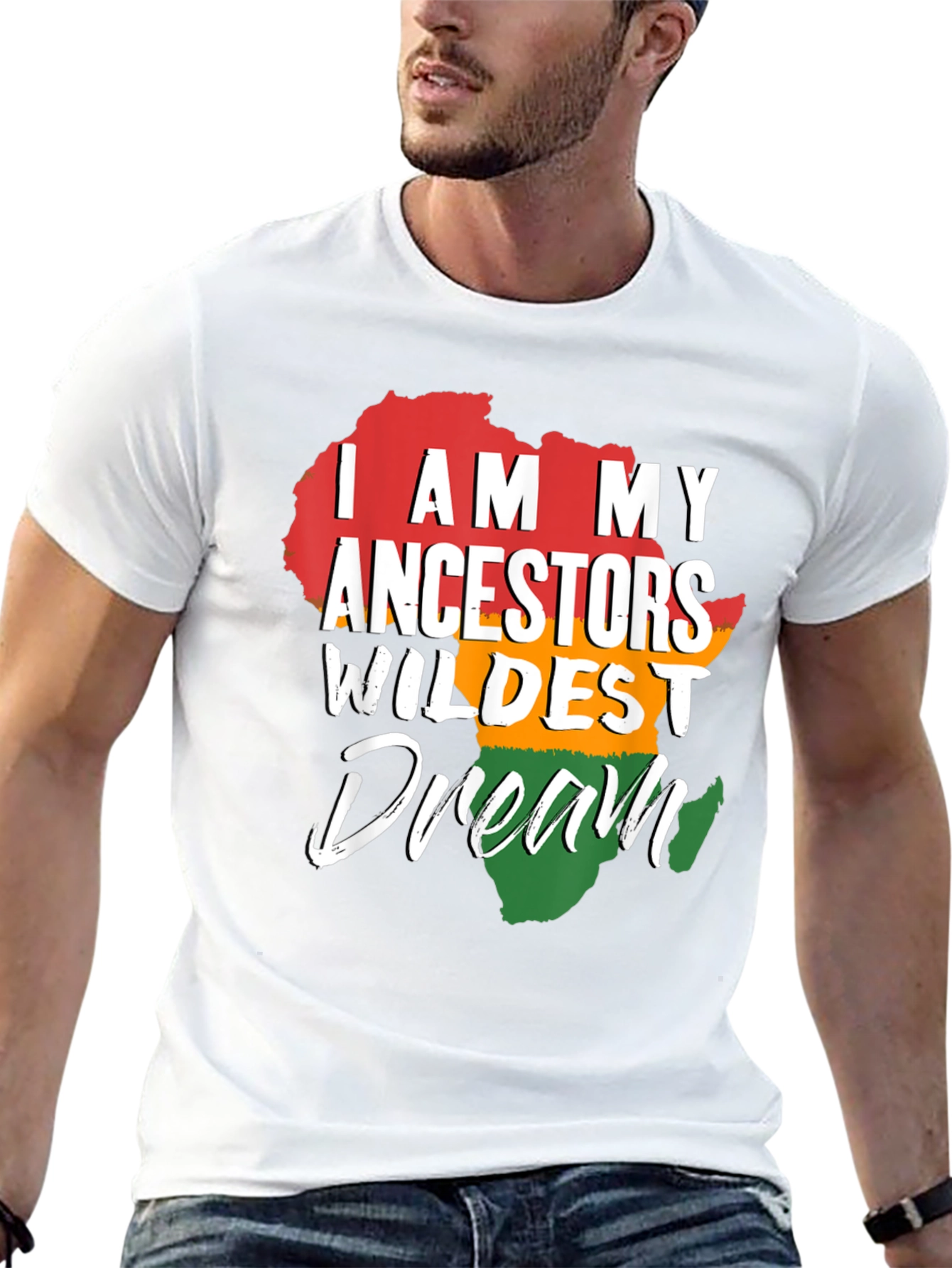 Ancestors Wildest Dream Africa Map Graphic T-Shirt