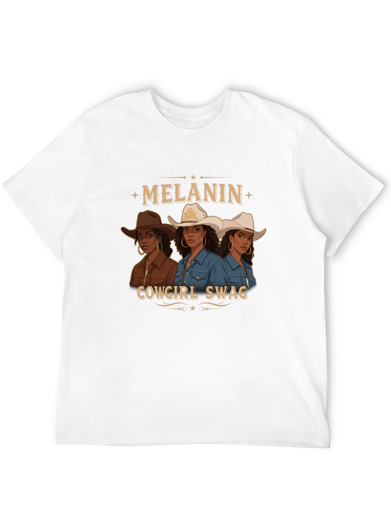 Melanin Cowgirl Swag Graphic Tee