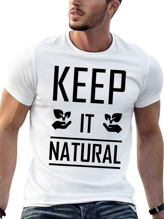 Keep It Natural Black T-Shirt